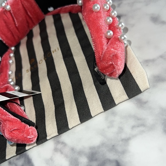Lele Sadoughi Raspberry Pearl Headband - Picture 4 of 4
